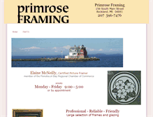 Tablet Screenshot of primroseframing.com